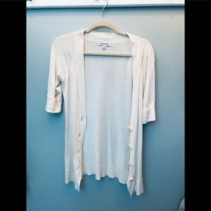 Used banana republic white cardigan sz XS